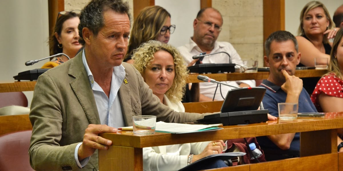 El portaveu de Junts, Lluis Matas. Autor: J.d.A.