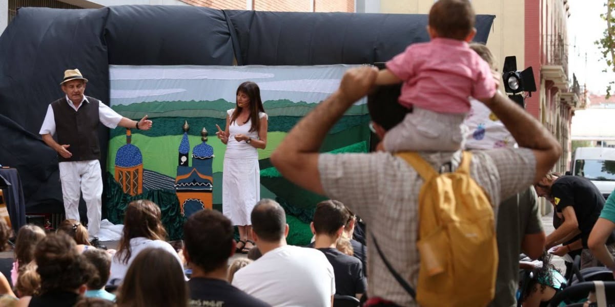 Un dels espectacles de l'Enlaire, aquest dissabte. Autora: Anna Mas / Ajuntament.