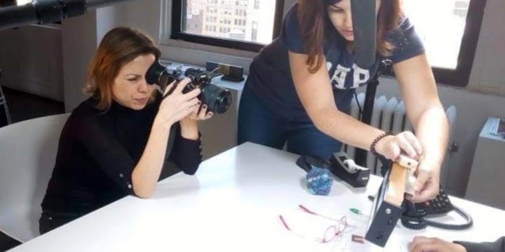 Novis, durant el rodatge. Autor: cedida.