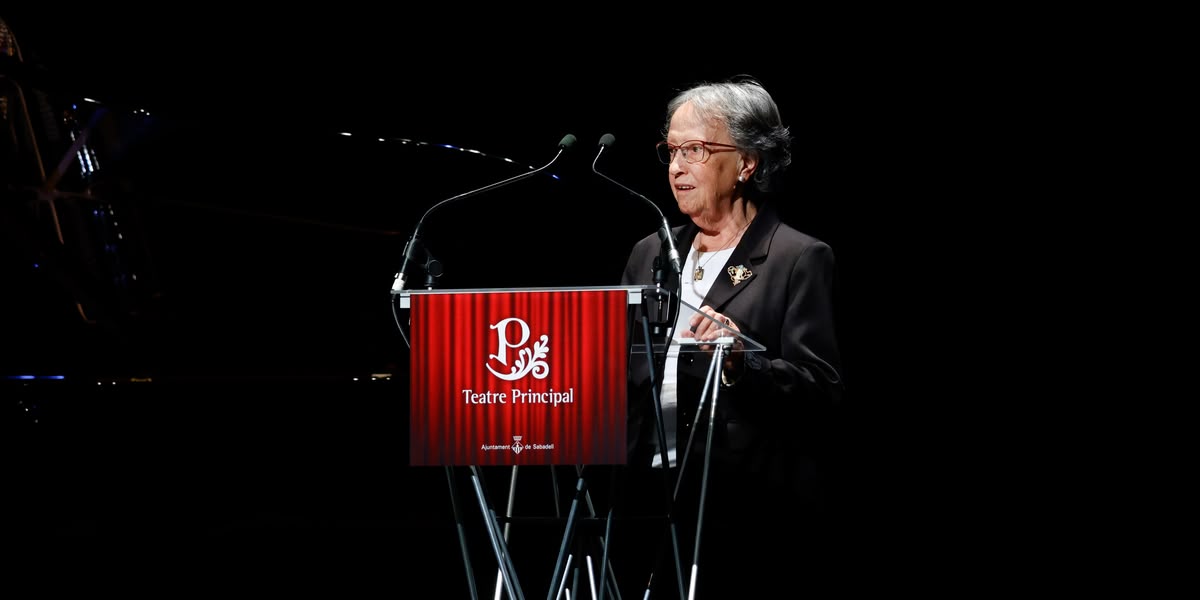 Joana Soler, presidenta de les Joventuts Musicals, a l'inici de la temporada de música de cambra. Autor: David Jiménez.