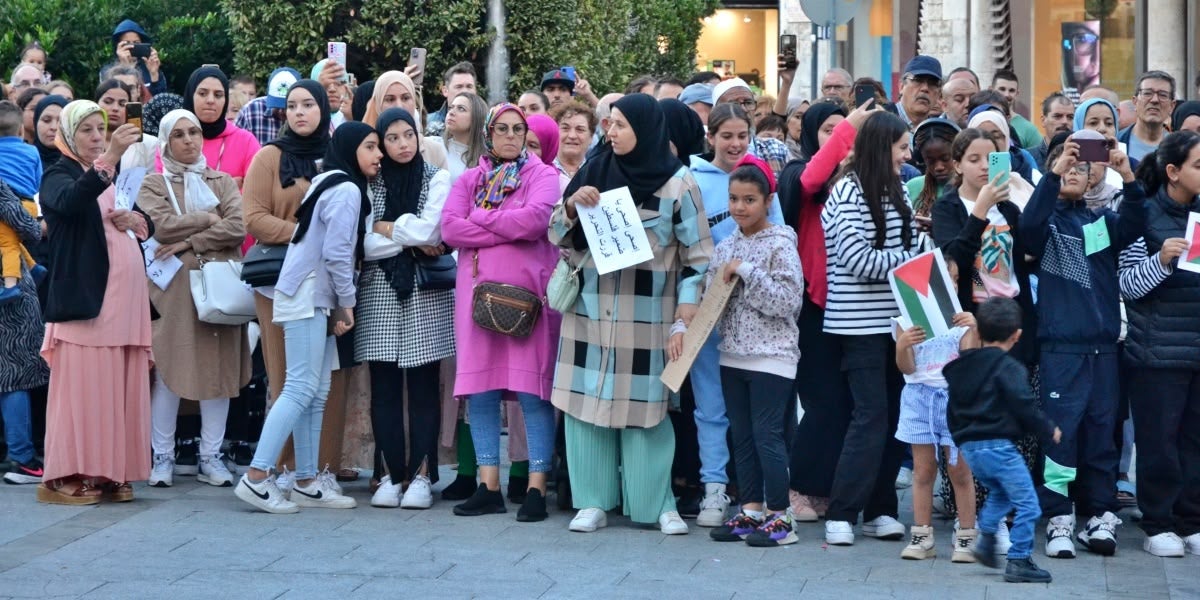 Manifestació en suport al poble palestí, el 20 d'octubre de 2023. Autor: J.d.A.