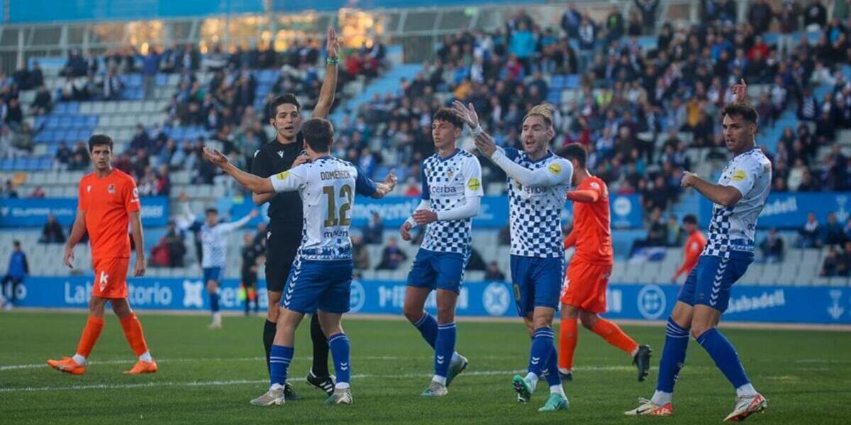 Queixes del CE Sabadell contra la Real. Autora: Sendy Dihör.