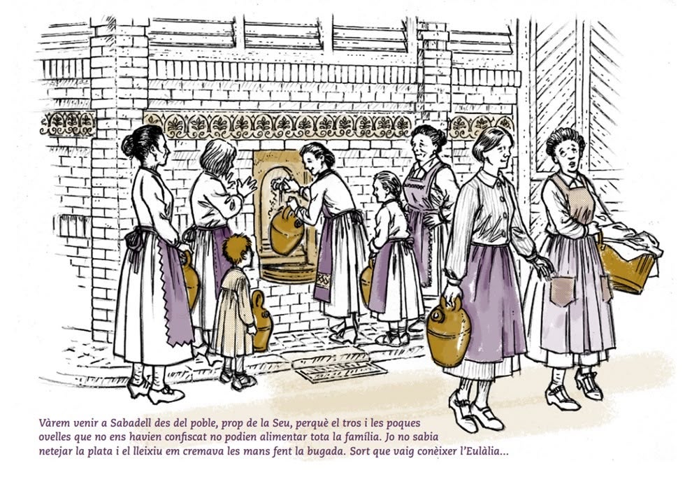 Il·lustració corresponent al mes d'agost del calendari institucional 2023.