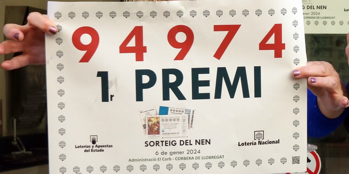 Foto portada: el primer premi del Sorteig del Nen. Autor: ACN.