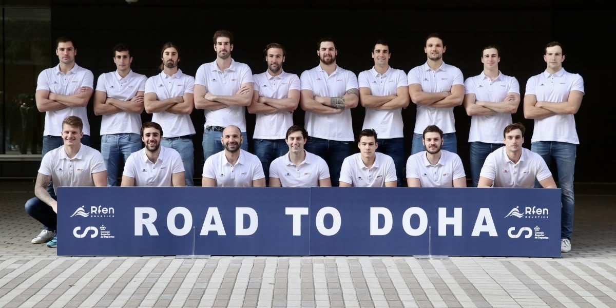 Media day amb els preseleccionats de la selecció masculina, on hi ha també el porter sabadellenc Pepe Motos. Autor: RFEN.