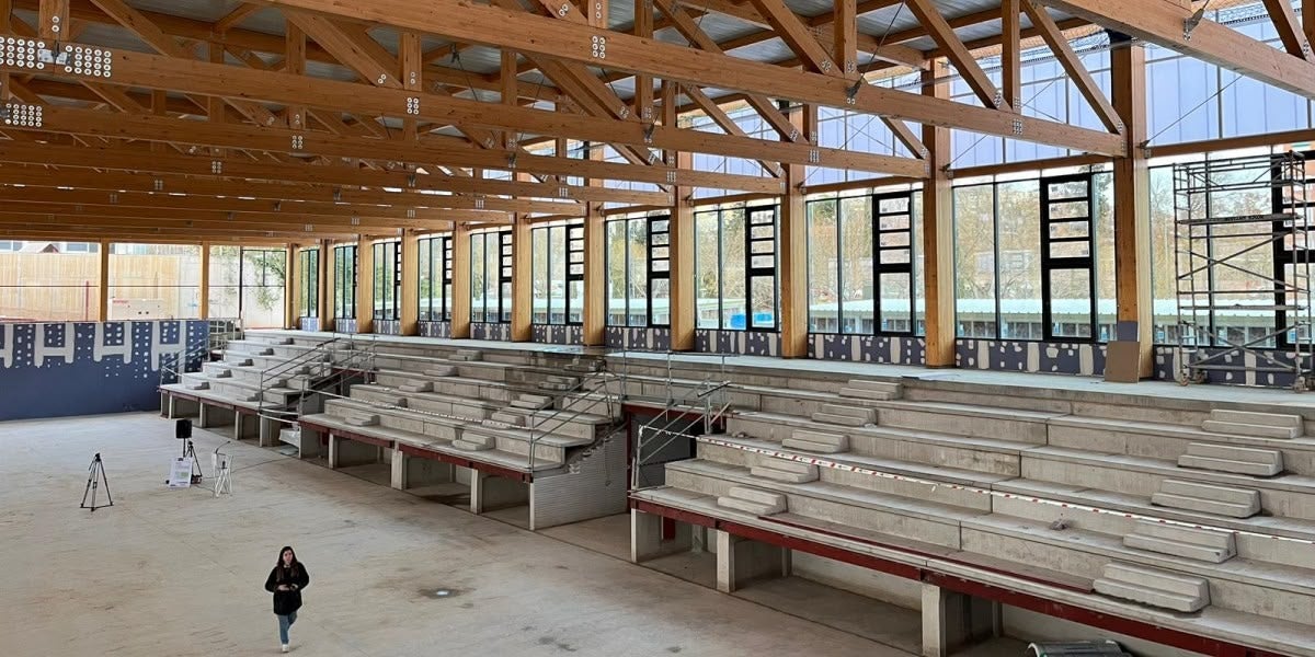 Pavelló Oest, en obres. Autor: Jordi M