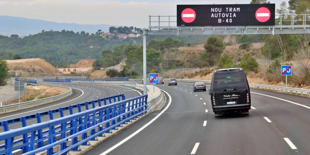 El nou tram de la B-40. Autor: B-40.