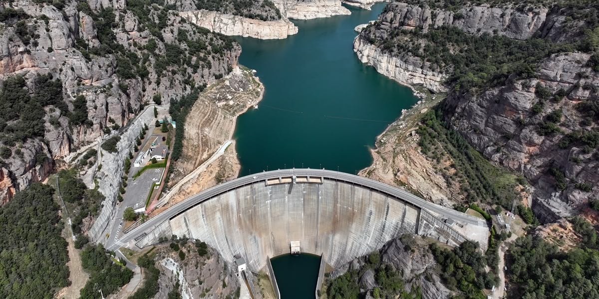 Embassament de la Llosa del Cavall, al Solsonès. Foto: ACA.