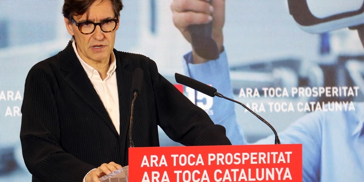 Salvador Illa, a Fira Sabadell. Autor: ACN.