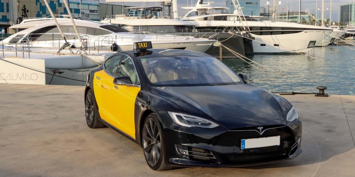 Taxi Tesla Barcelona. Autor: cedida.