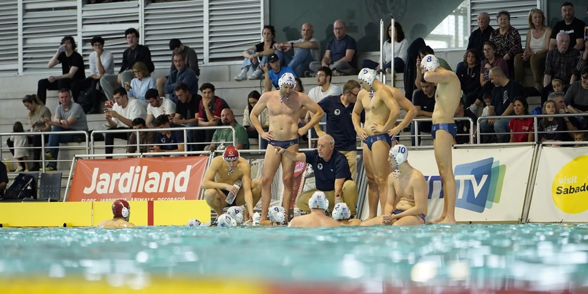 Temps mort durant el CN Sabadell - Steaua. Autor: D.Chao / CN Sabadell.