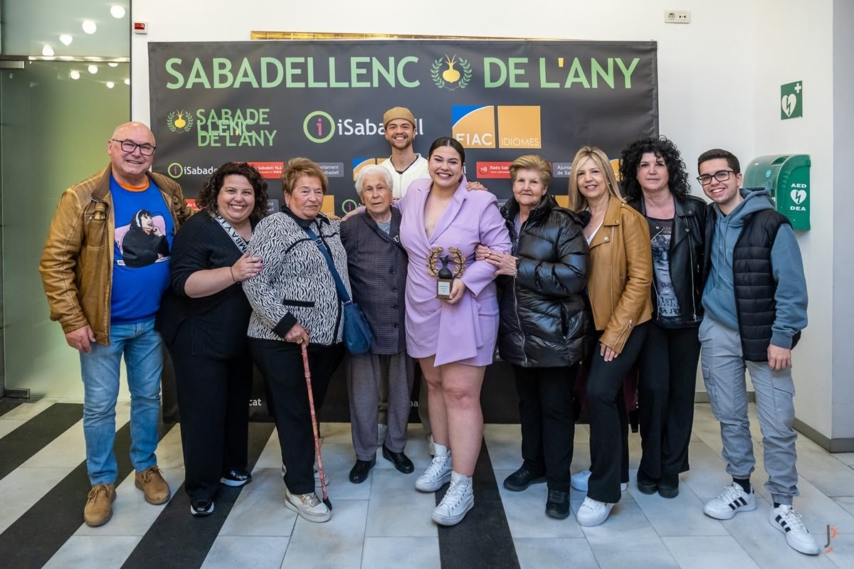 Mara Jiménez i la seva família. Autor: J.Peláez.