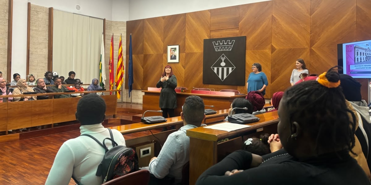 Visita a l'ajuntament - programa d'acollida. Autora: Noèlia Pérez