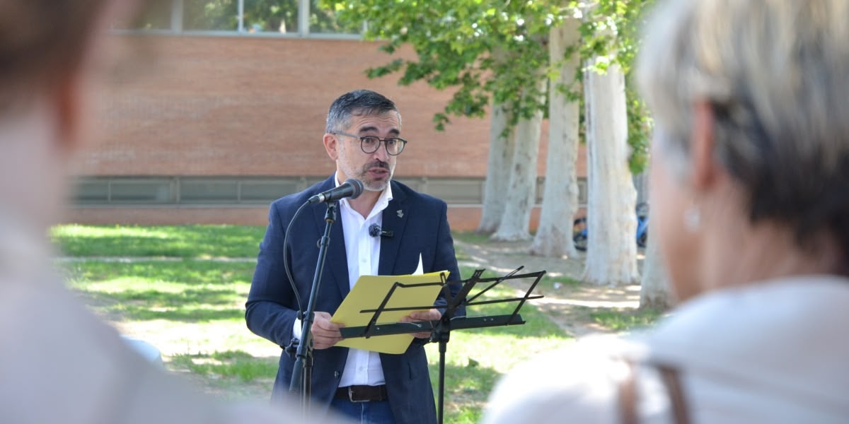 Gabriel Fernàndez, a la inauguració de l'espai Muriel Casals. Autor: Jordi M.