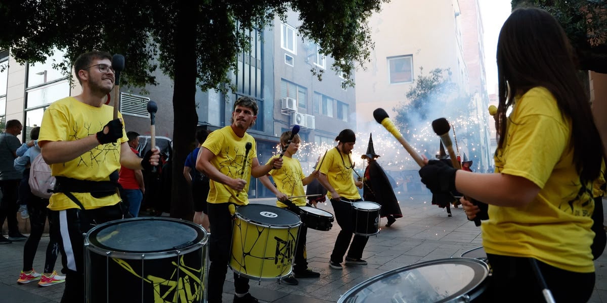 Foto portada: Correfoc dins dels actes de l'Aplec de la Salut, aquest any, que torna aquest cap de setmana. Autor: David Jiménez.
