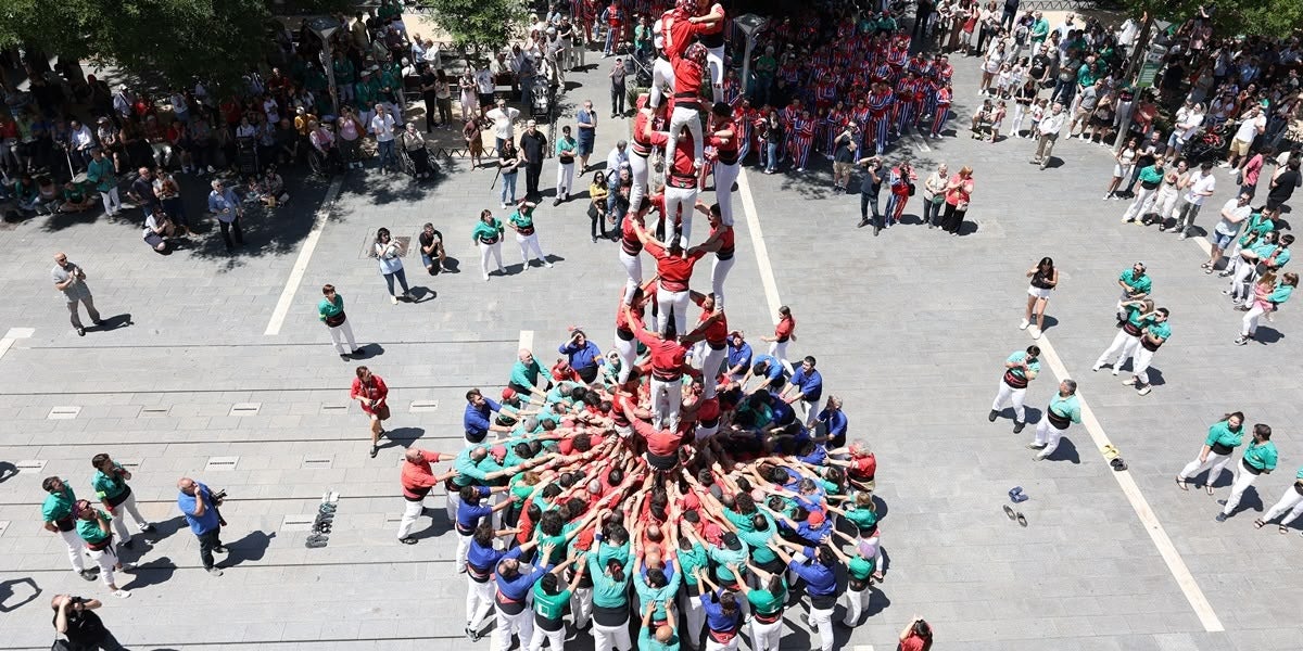 Castell dels Castellers de Barcelona. Autora: Alba Garcia.