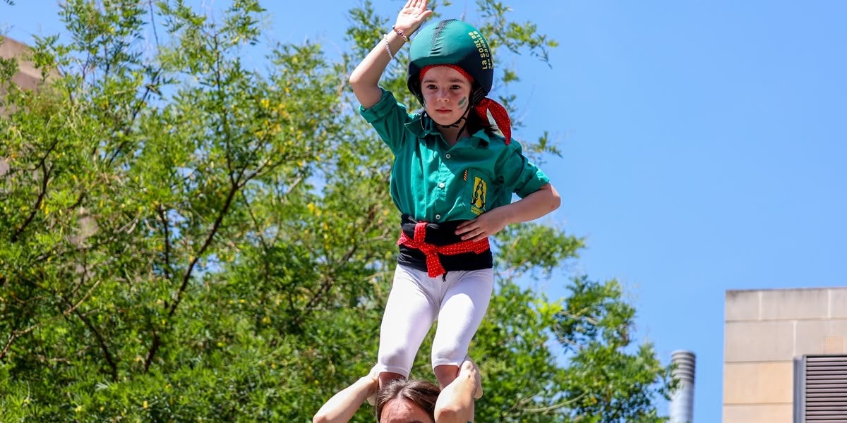 Un moment de la Diada Castellera dels 30 anys dels Saballuts. Autora: Alba Garcia.