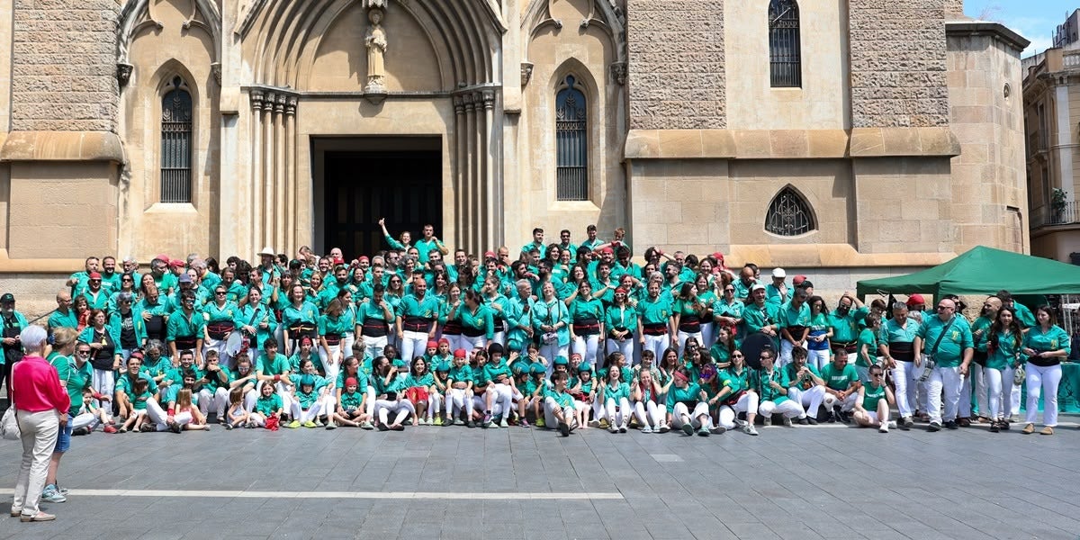 Un moment de la Diada Castellera dels 30 anys dels Saballuts. Autora: Alba Garcia.