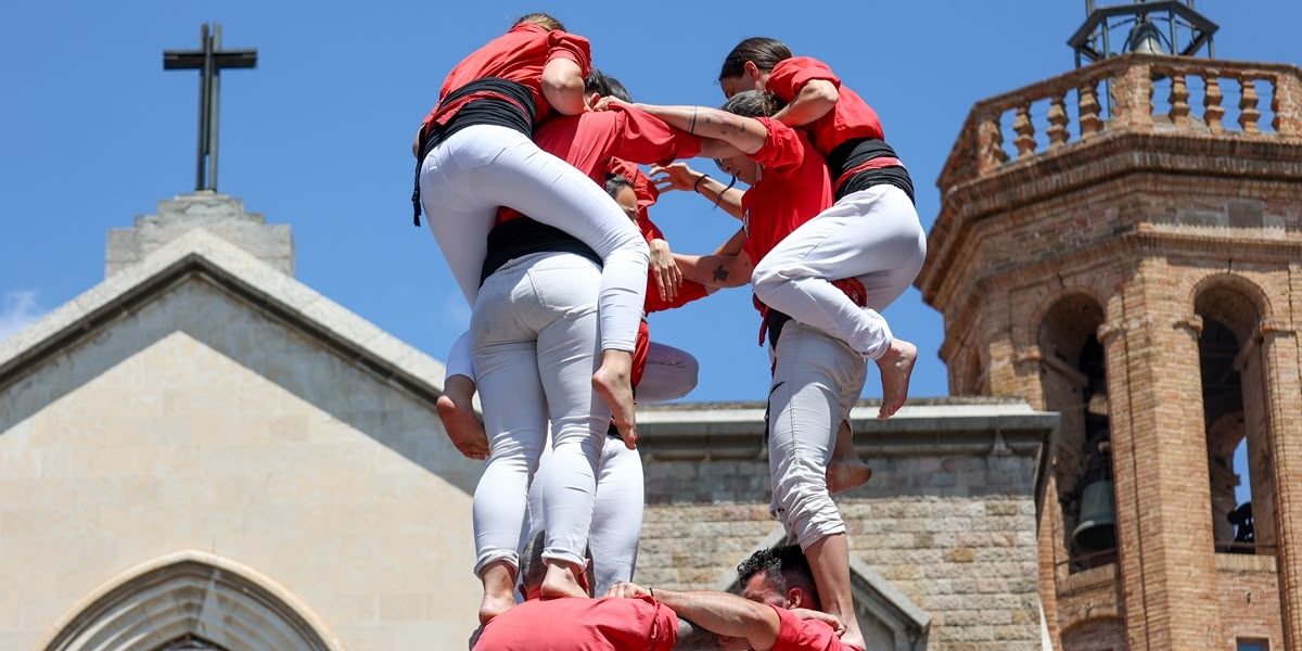Castell dels Castellers de Barcelona. Autora: Alba Garcia.