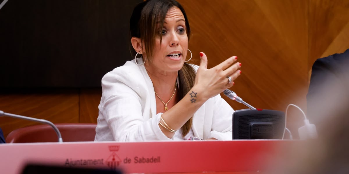 L'alcaldessa de Sabadell, Marta Farrés, al ple. Autor: D.Jiménez.