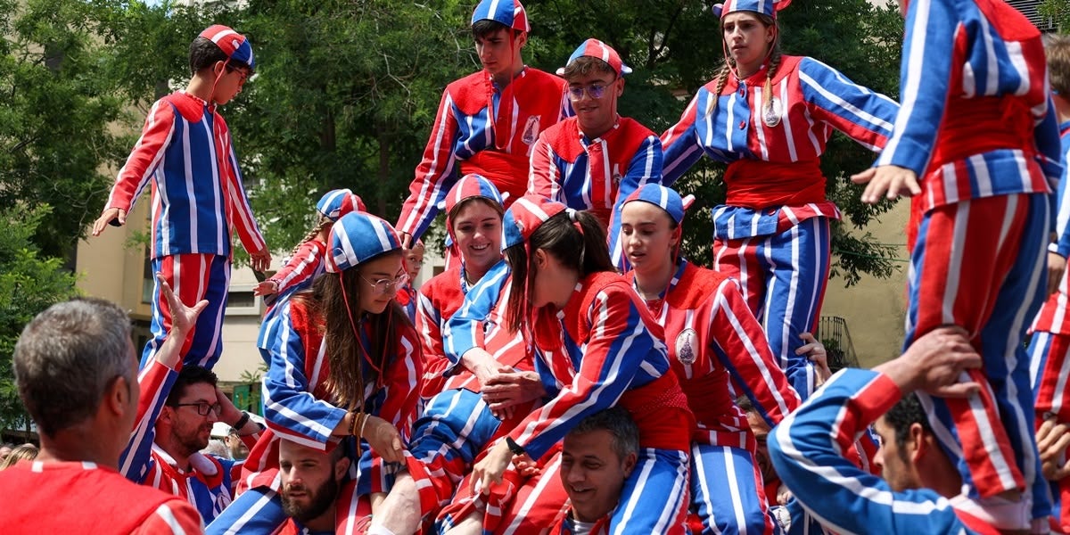 La Muixeranga d'Algemesí, entrant a Sant Roc. Autora: Alba Garcia.
