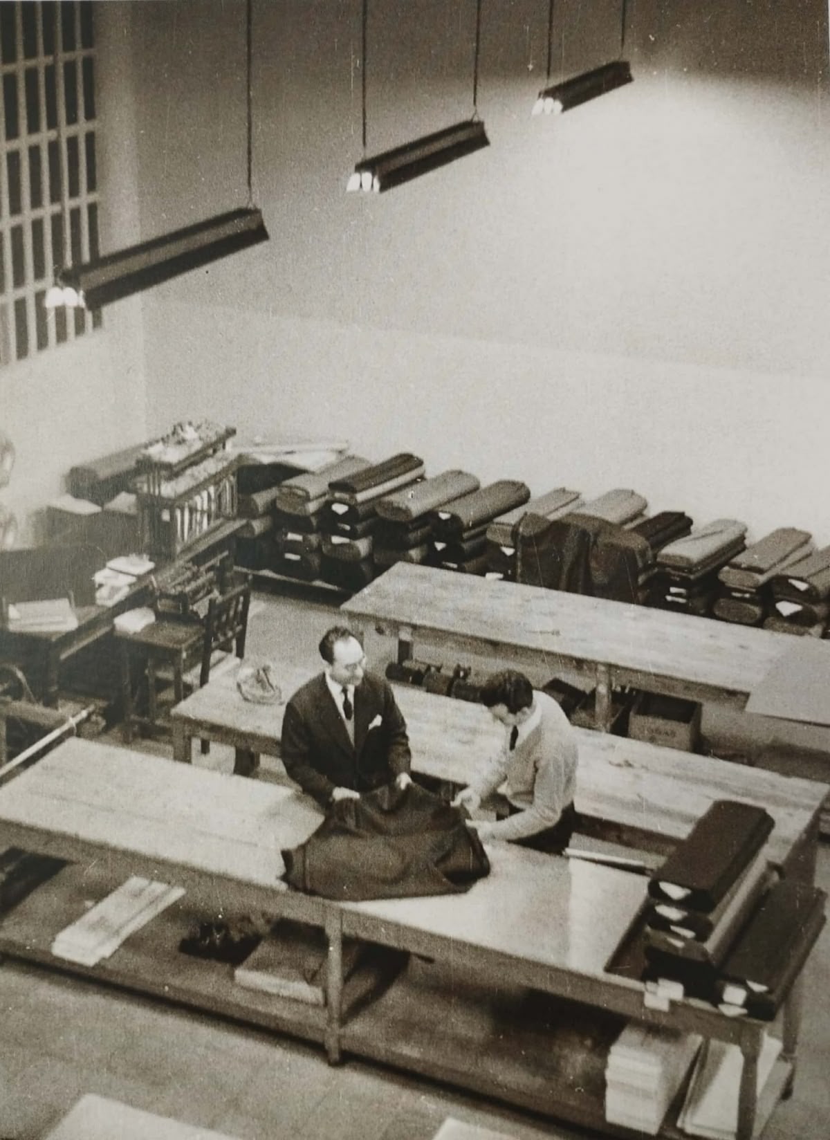 Despatx d'Antoni Llonch SA, el 1961. Autor: Josep Ballester.