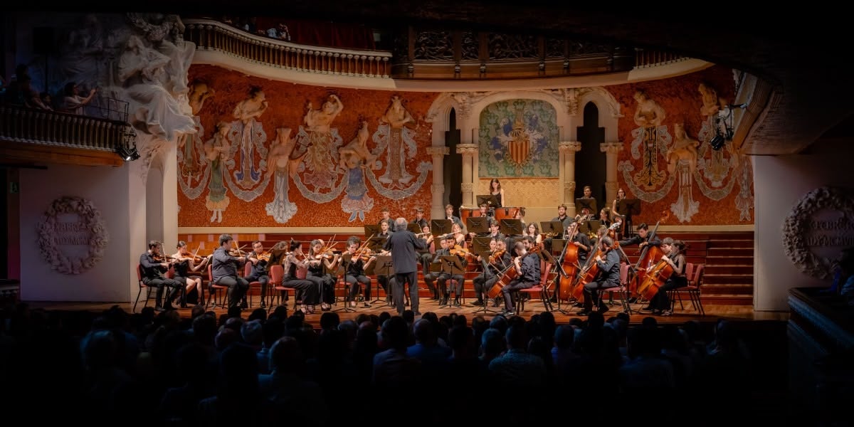 Jove Orquestra Segle XXI, l'any passat al Palau de la Música Catalana. Autor: cedida.