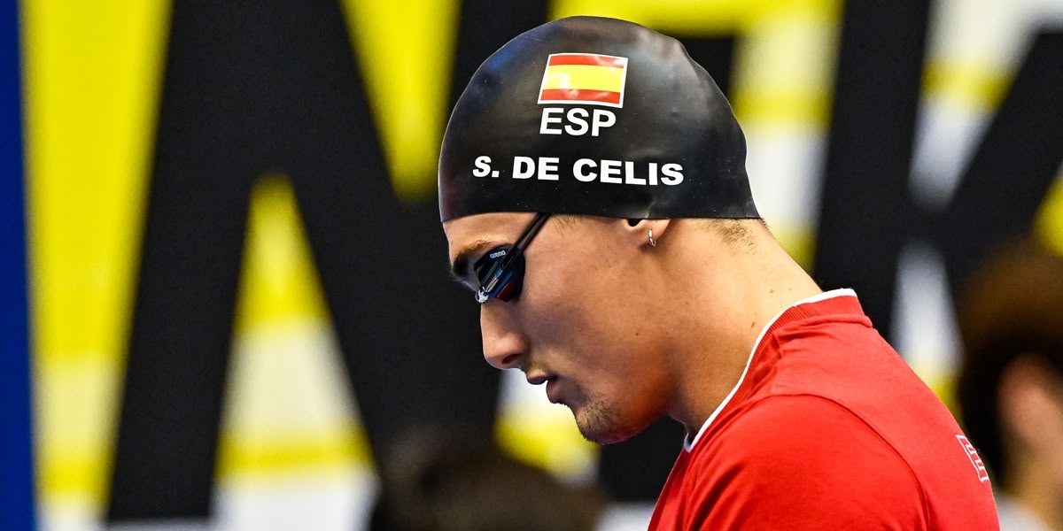 El nedador del CN Sabadell Sergio de Celis a París 2024. Autor: RFEN.