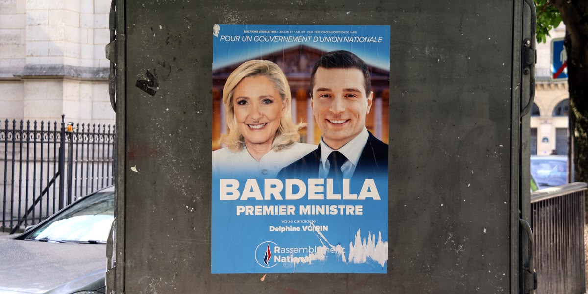 Cartell del partit de Le Pen. Autor: ACN
