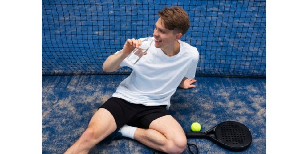 Jugador de pàdel. Cedida