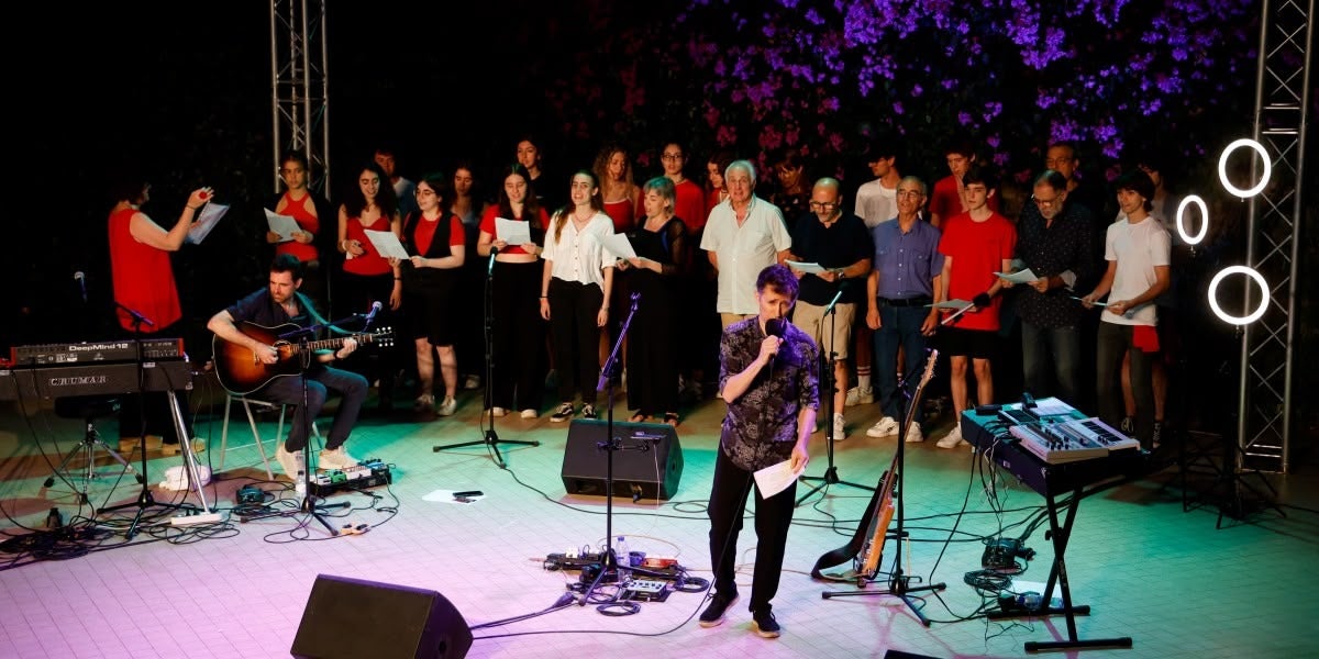 Un moment del concert de Pol Cruells al Fresc Festival 2024. Autor: D.Jiménez.