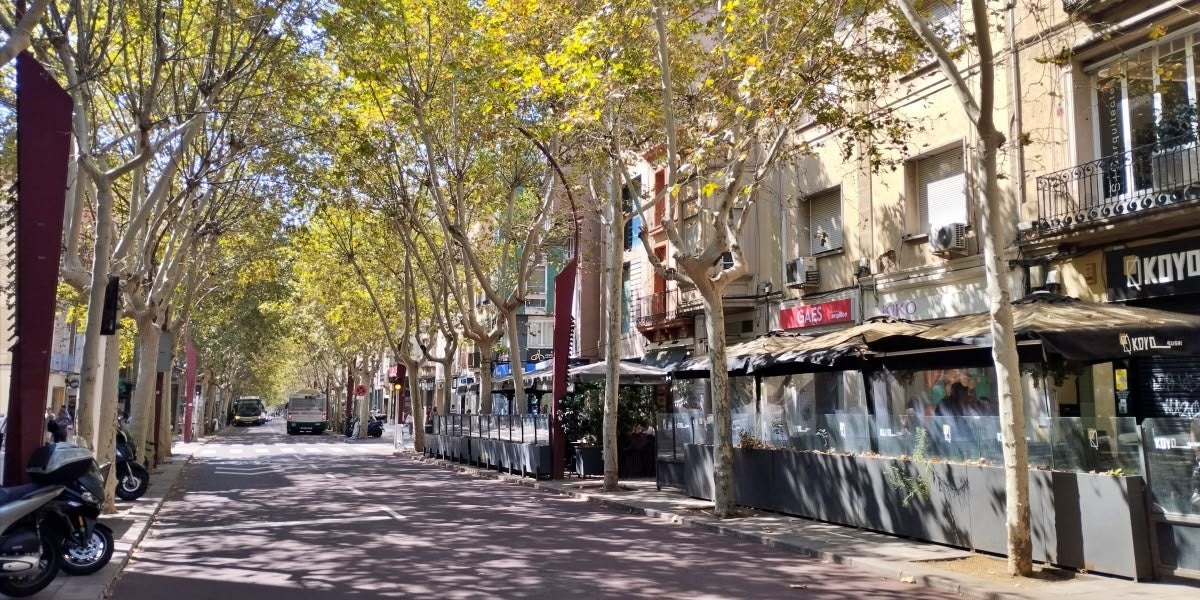 La Rambla, aquest dilluns 5 d'agost. Autor: J.d.A.