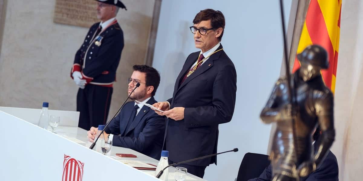 Foto portada: presa de possessió de Salvador Illa, el passat dissabte. Autor: ACN. 