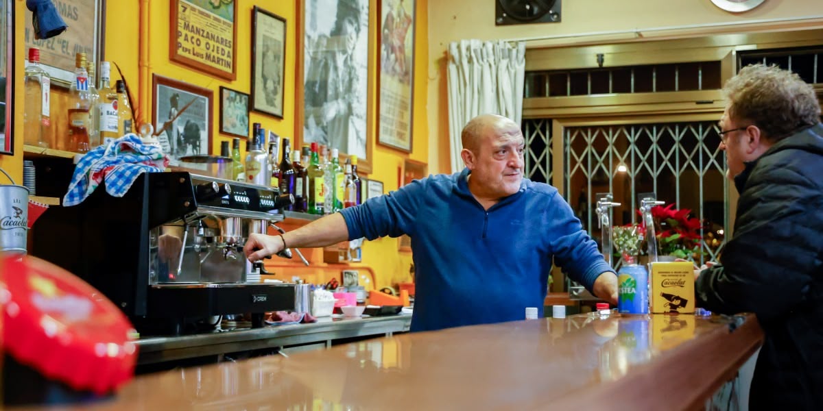 La barra del Bar el Torero, de Can Puiggener. Autor: David Jiménez.