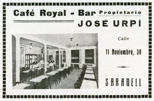 Anunci del Cafè Royal - Bar.
