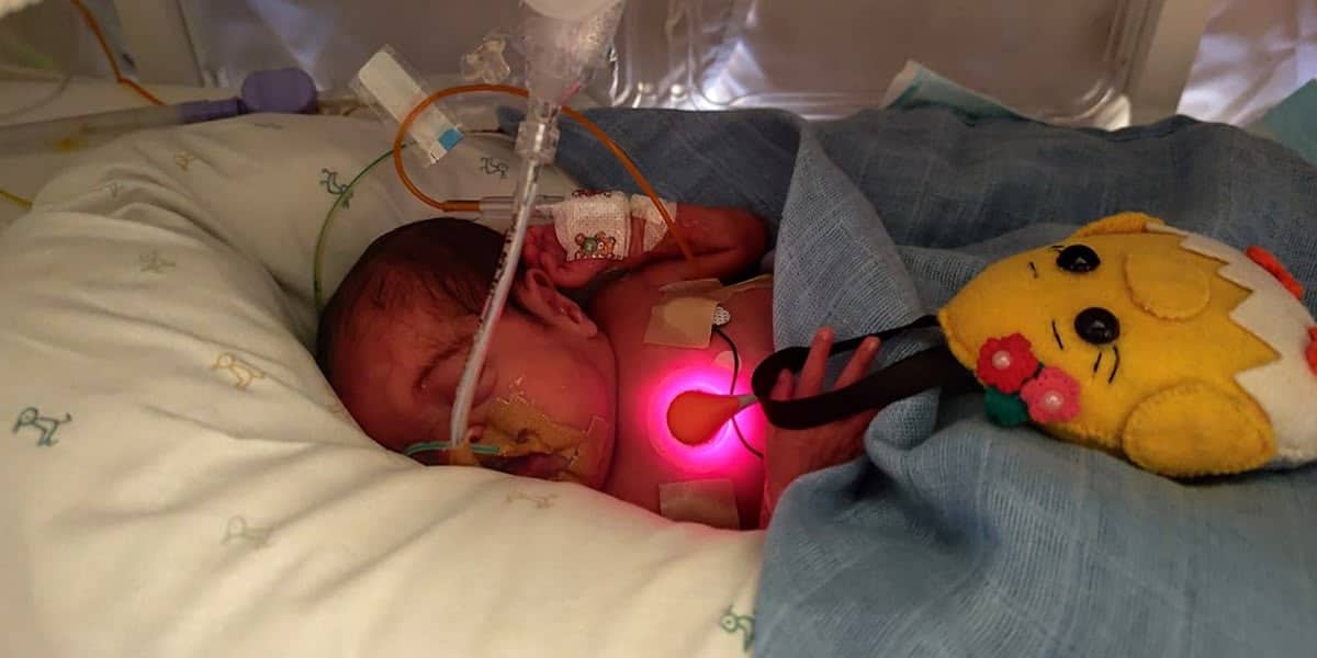 La Melany Abigail Romero Rodríguez, el nadó més petit de la història del Parc Taulí.