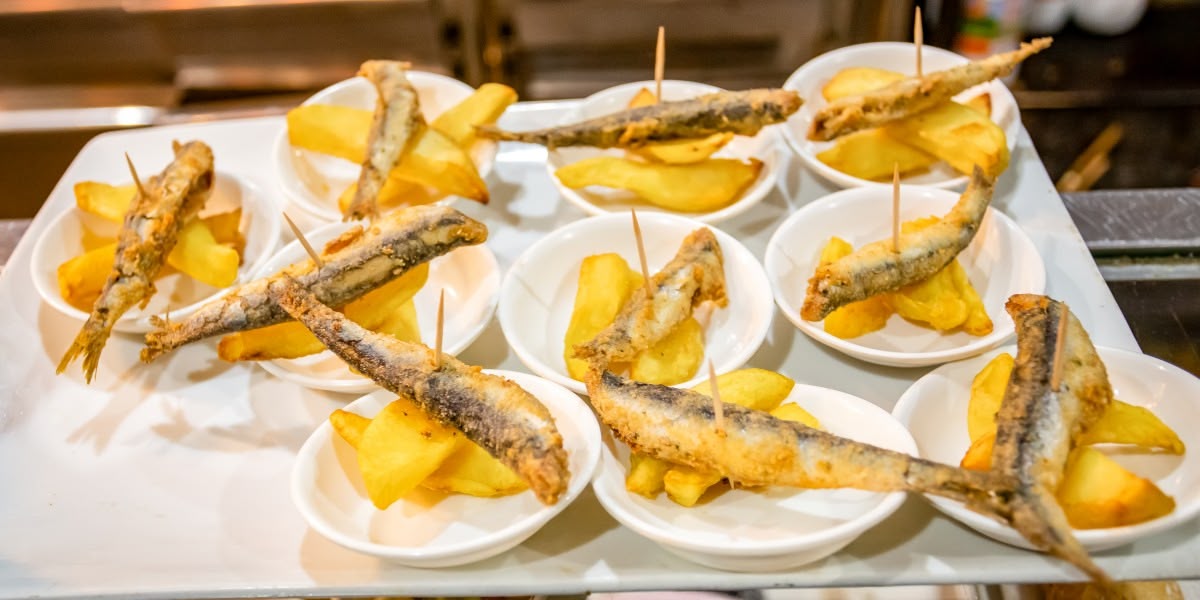 Tapeta de boquerons del bar Los Martínez. Autora: Alba Garcia Barcia.