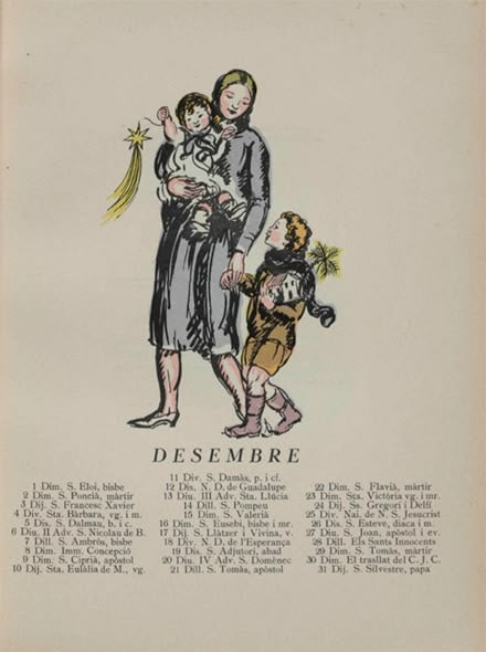 Pàgina corresponent al desembre de l'Almanac de 1925.