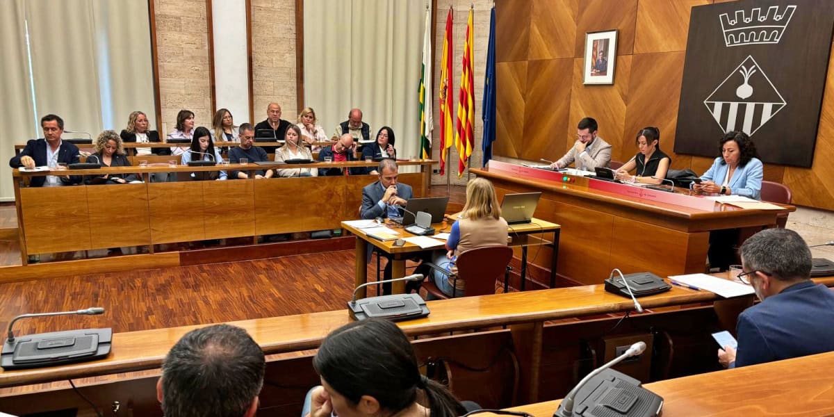 Foto portada: un moment del ple municipal, aquest divendres. Autor: J.d.A.