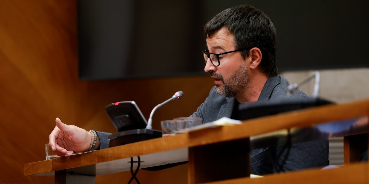 El regidor d'ERC Santi Valls, al ple d'octubre de 2024. Autor: D.Jiménez.