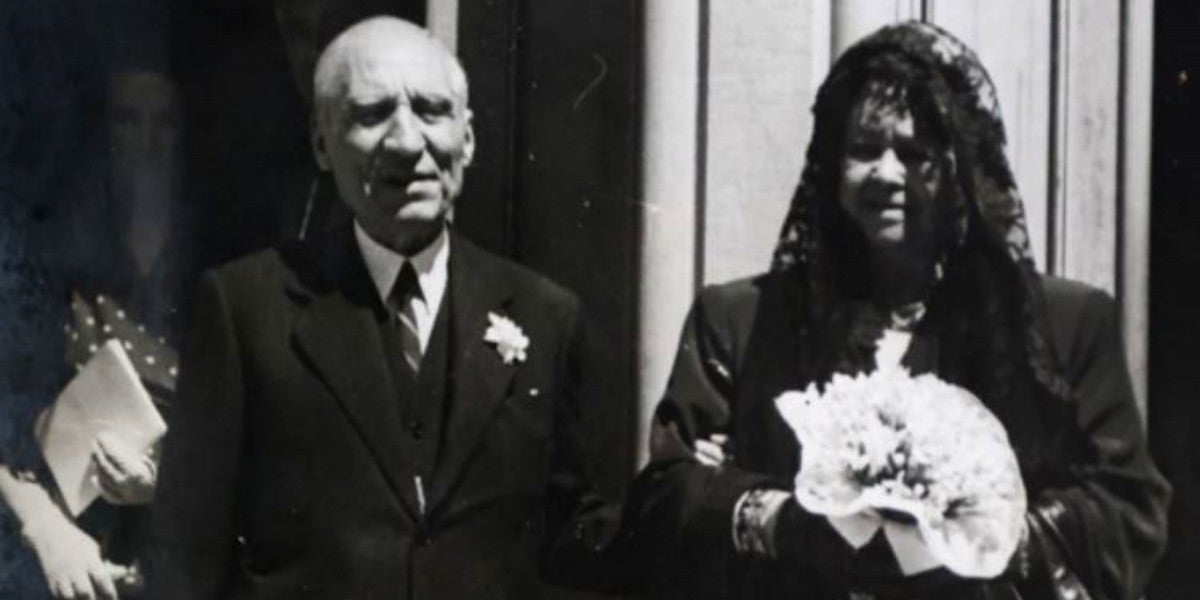 Bodes d’Or de Francesc Izard i Antonieta LLonch, l'any 1946. Font: Arxiu familia Izard