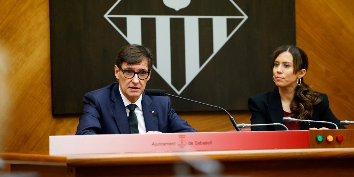 Salvador Illa, a l'Ajuntament. Autor: David Jiménez.