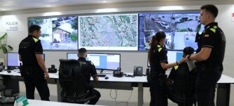 Centre de comandament de la Policia Municipal. Autor: ACN.