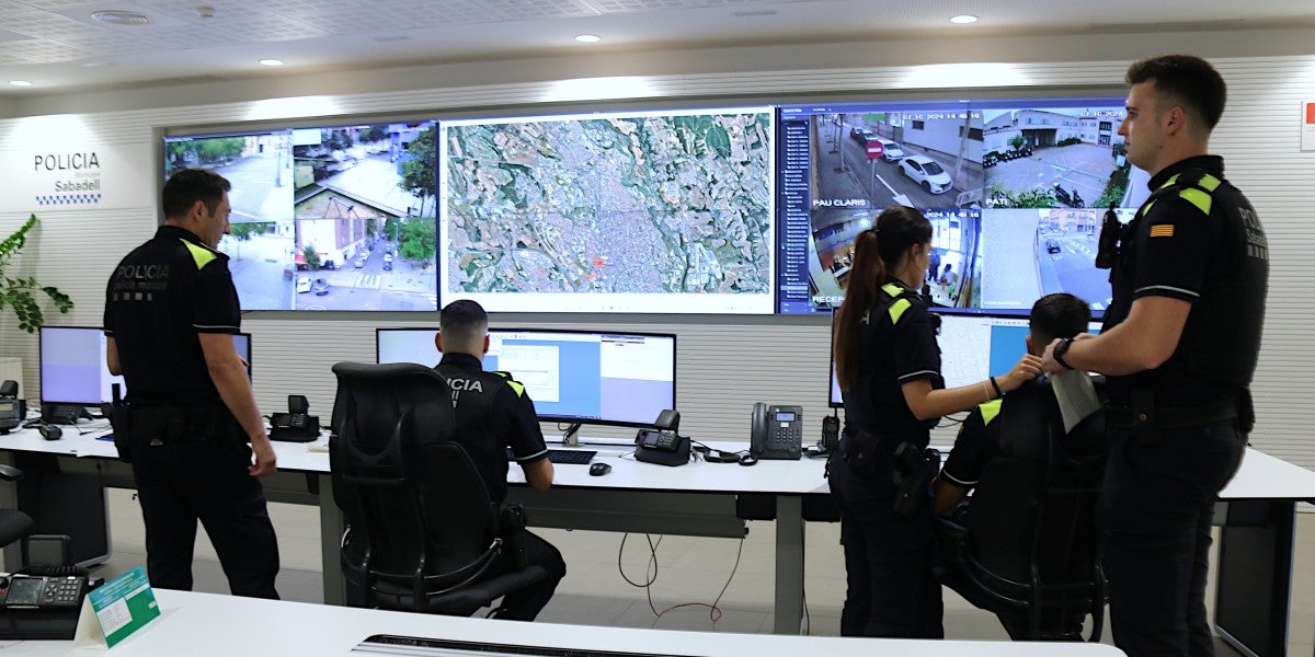 Centre de comandament de la Policia Municipal. Autor: ACN.