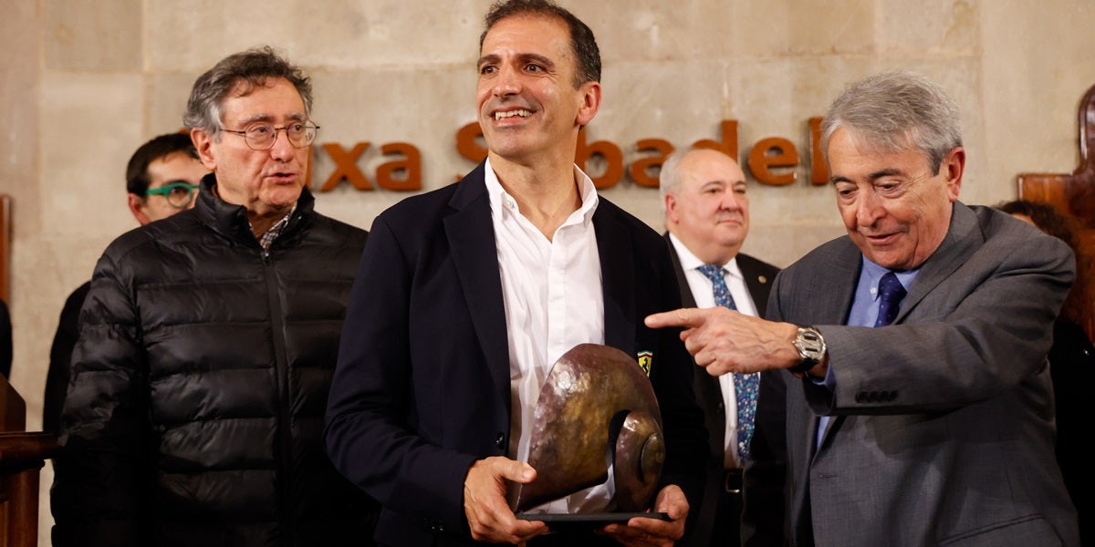 Gené, amb el Premi Tenacitat. Autor: David Jiménez.