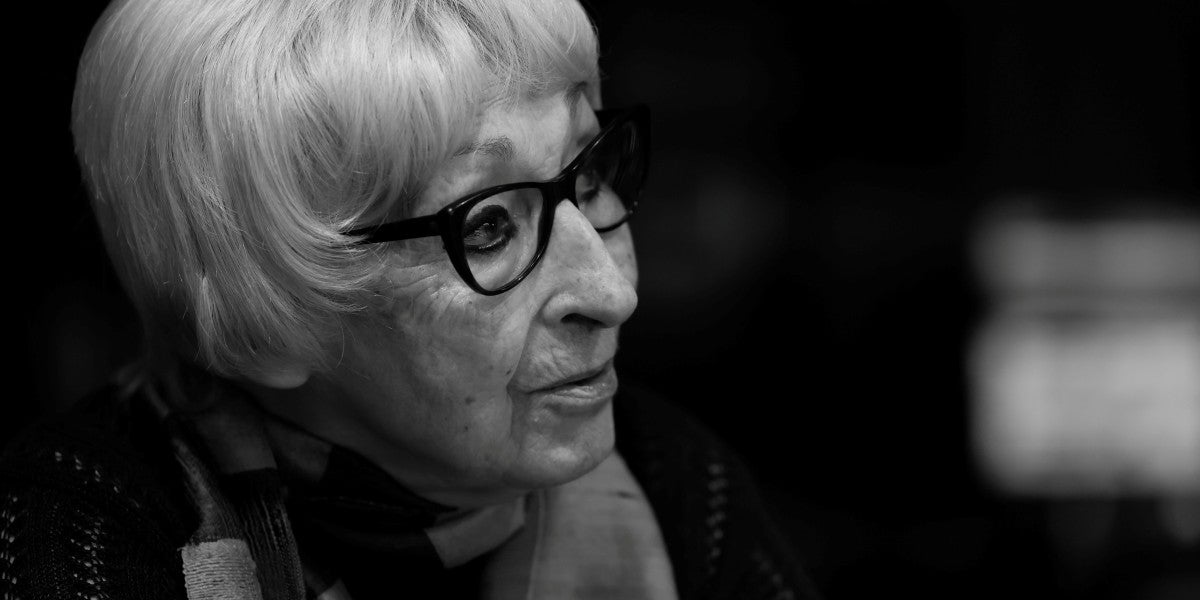 Mirna Lacambra, cantant d'òpera i 'alma màter' dels Amics de l'Òpera de Sabadell, en una entrevista. Autor: David Jiménez.