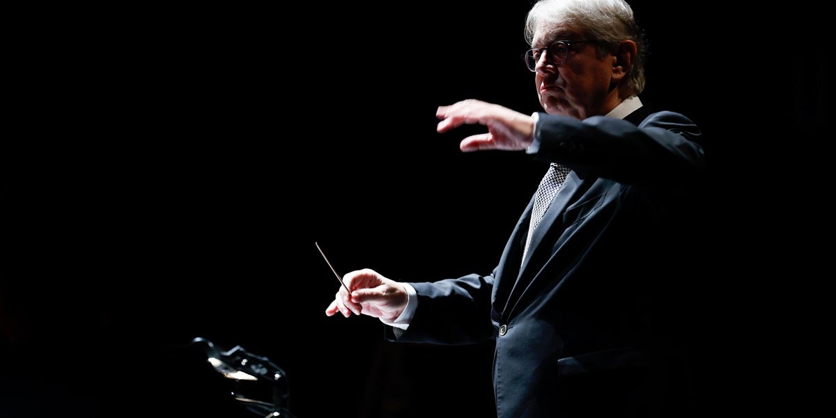 El director d'orquestra Víctor Pablo Pérez, aquest divendres. Autor: D.Jiménez.