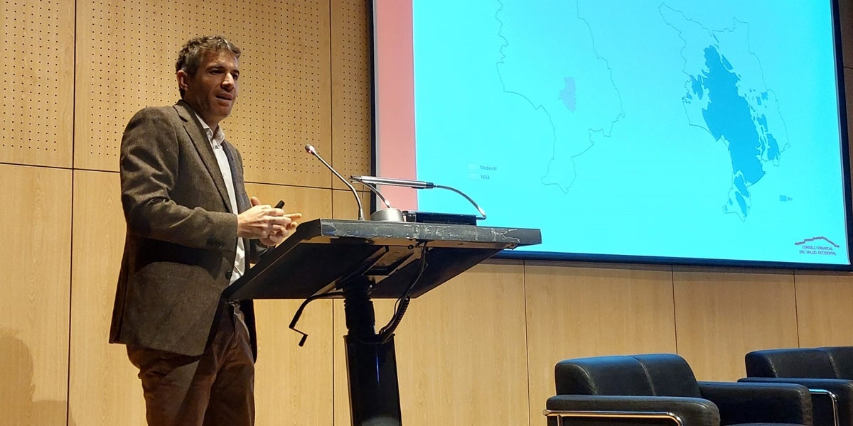 Oriol Mestre, durant la seva intervenció. Autor: Albert P