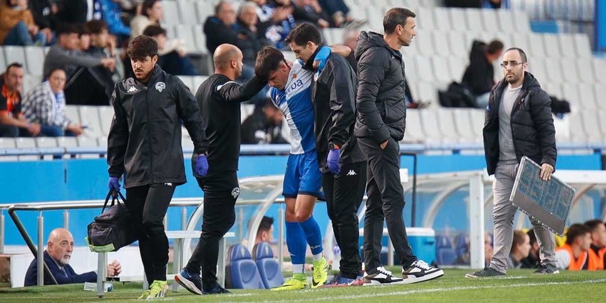 Ton Ripoll, retirat lesionat. Autora: Dihör