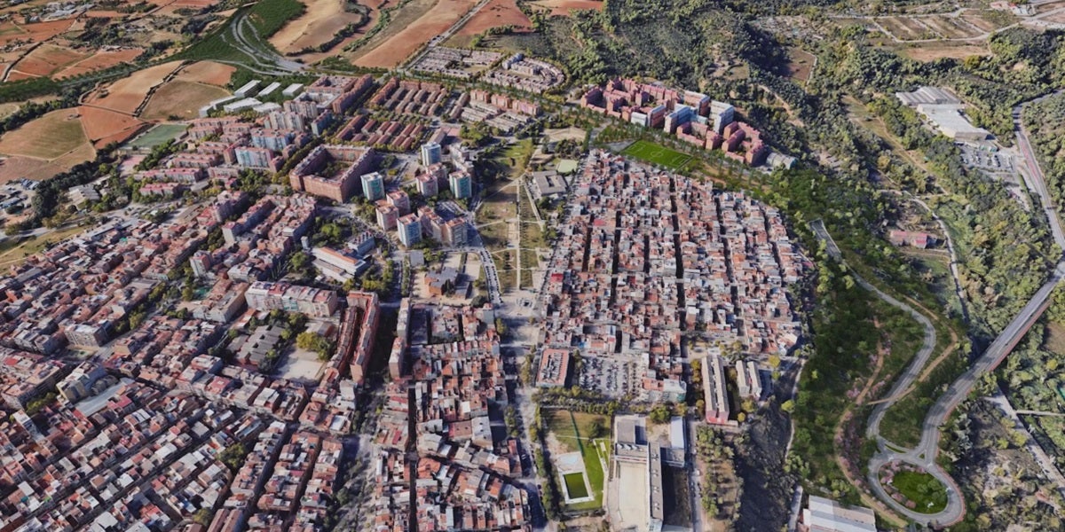 Vista aèria de la Ronda Nord. Autor: Ajuntament.